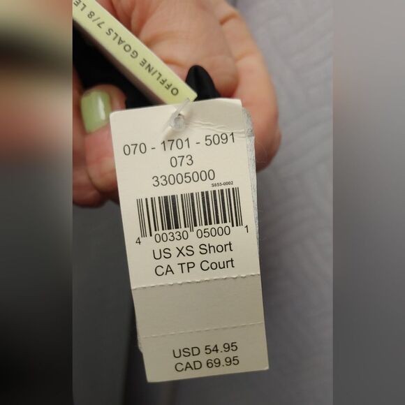 OFFLINE by Aerie 7/8 High-Rise Short Inseam Active Leggings Sz XS TP NEW - Picture 7 of 10